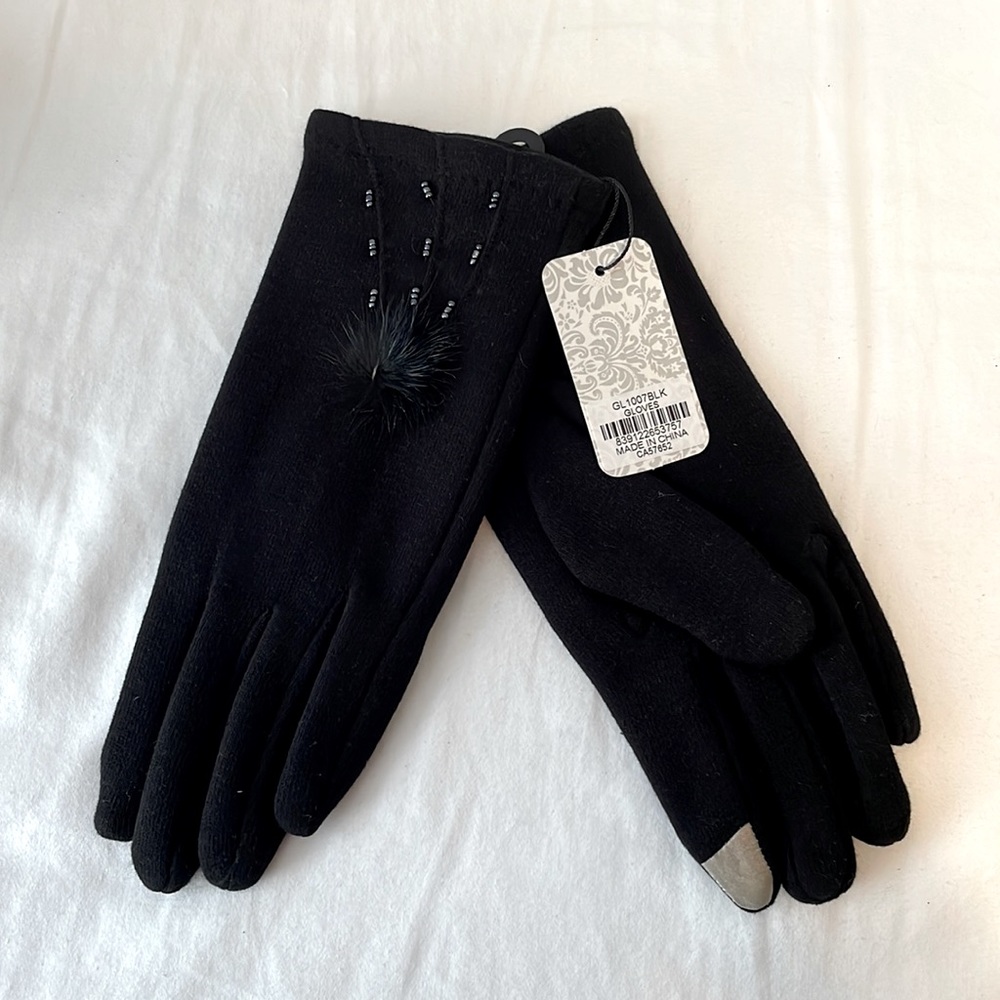 GRAND black touch screen hand gloves
